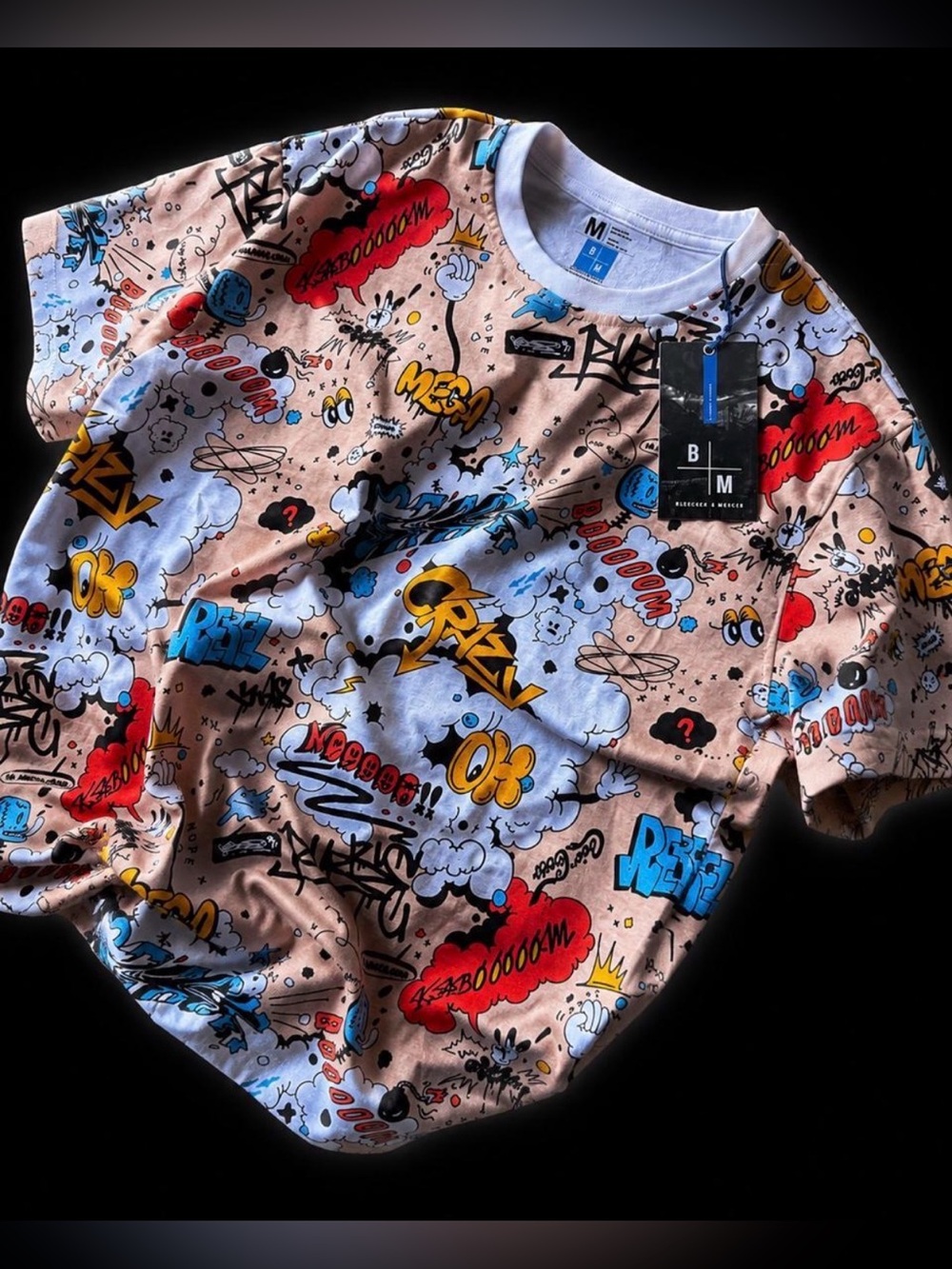 Bleecker & Mercer All-Over Print Tee - Size M - NWT - Picture 2 of 4